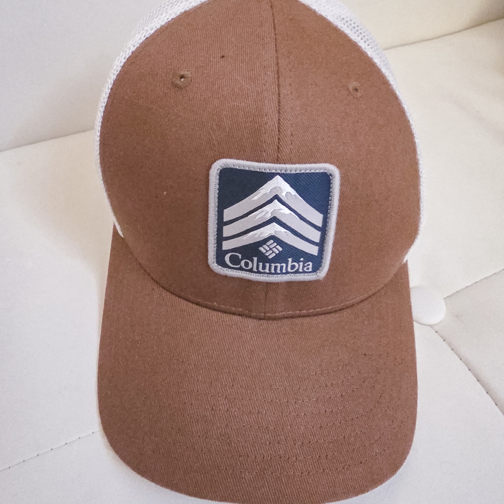 Columbia Two-Tone Brown and White Cap